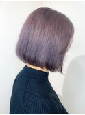 【COLO都甲】ブリーチ２回パープルボブ