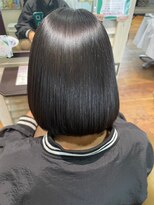 TJ天気予報 3t 日進店&nbsp;「ビフォーアフターあり」丸みショート「縮毛矯正」