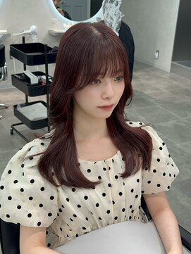 ジーニー 千葉(GENiE) くびれ韓国ヘア/顔周りカット/レッドブラウン