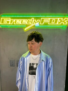 グリーディーフォックス 代々木(Greedy FOX) 波巻き/ハイライト/マッシュパーマ/ウルフ[シェービング]