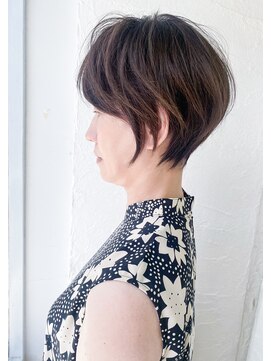 ムーンジェジェ(moon jeje) お手入れ簡単♪小顔＆小頭になれる大人丸みショートby柴立