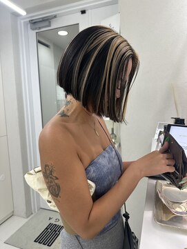 ガガ 心斎橋(GAGA) 韓国/ハイトーンカラー/ワンホンヘア/レイヤーカット/髪質改善