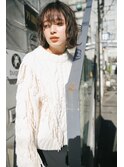 大人女性◆艶レイヤー前髪ピンクベージュ 髪質改善 縮毛矯正