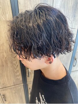 アース 飯能店(EARTH) ニュアンスマッシュスパイラルパーマショートレイヤー刈り上げ
