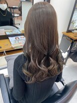 ゲーム 下北沢(GAME) デジタルパーマミルクティーベージュカラー髪質改善韓国ヘア