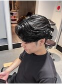韓国風センターパート×ニュアンスパーマ