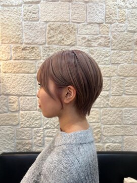 ヴァン カウンシル 川口店(VAN COUNCIL) スモークピンク×ショートボブ【東川口　ブリーチカラー】