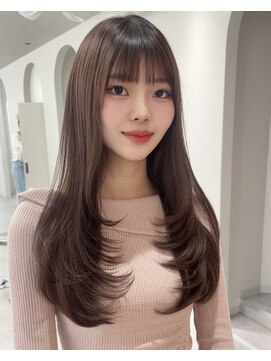 リッカ(LICCA) (licca内堀)レイヤーカット/ピンクブラウン