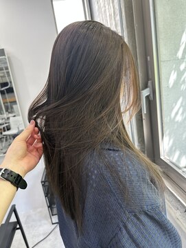 ディジョン(Dijon) 韓国顔まわりレイヤーカットグレージュオリーブベージュブラウン