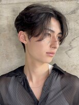 サイン メンズ 渋谷(SIGN men's)&nbsp;センターパートダウンパーマニュアンスパーマフェザーパーマ