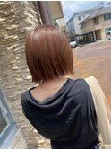 【クラウン】20代30代40代 切りっぱショート×ミルクティー