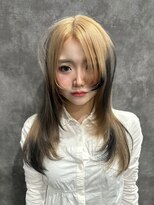 フィーリア 心斎橋堀江店(philia)&nbsp;ミルクティーベージュ×ポイントカラー