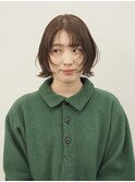顔まわりレイヤーぷつんとボブ