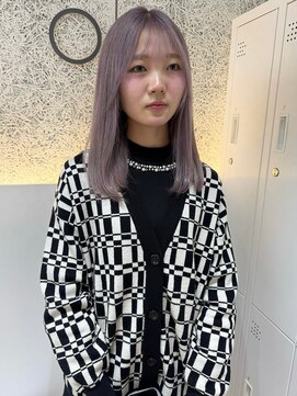 オプス 大名店(Ops) ☆色持ち抜群!ラベンダーグレージュロング