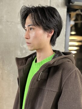 オルカ(ORCA) men's/ニュアンスパーマ/リバースセンターパート/眉毛/新宿