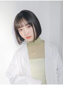 切りっぱなしボブ