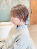 ◆20代30代40代フェミニン美人ショートかける前髪あり前髪なし