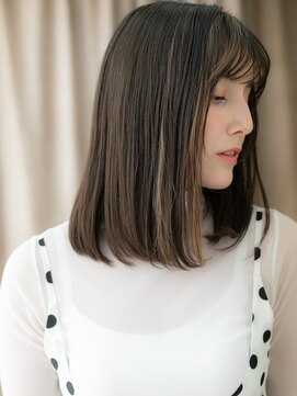 カバーヘア ブリス 戸田公園西口店(COVER HAIR bliss) ダークグレージュ小顔フェイスフレーミングX戸田公園20代30代