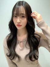 ロジェ(Loge)&nbsp;韓国風ゆる巻き 大人かわいい　オリーブグレージュ　谷町　難波
