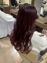 アウラ(AURA)&nbsp;盛岡駅ブリーチなしダブルカラー顔周りレイヤーカット髪質改善