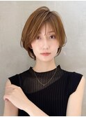 丸みショート/カーテンバング/顔周りカット/ダークブルー☆529