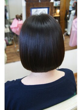 チチカカ(chichikaka) 営業ビフォーアフター、縮毛矯正から４カ月後アラ４０女子髪