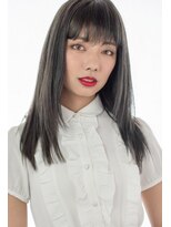 クアトログランシュ 水戸店(QUATRO×GranCieux)&nbsp;外国人風グレージュ×ツヤ感ストレート