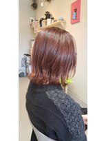 リト(Lit)&nbsp;【大人可愛い】外はねロブ人気オレンジヘア小顔つや髪