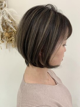 マージュ ギンザ(marju GINZA) 【白髪ぼかし×ハイライトシナモン】