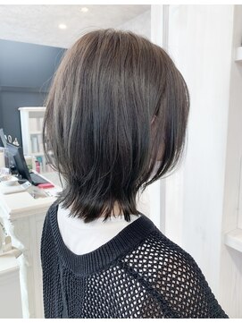 キャアリー(Caary) 福山市美容室Caary人気ブルージュ・グレージュカラー ネオウルフ