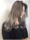 プラチナアッシュ_くびれヘアアプリコットオレンジ