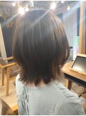 【くびれヘア】ウルフミディ