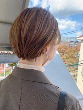 オーシャン(Ocean) [OCEAN Hair&Life藤原純] ハイトーンカラー×丸みショート☆