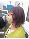 色落ちもキレイなパープルカラー