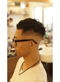 スリックバック　パーマスタイル