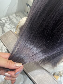 レビジュヘアー(LEVIJU HAIR) ブリーチ1回☆ラベンダーグレー