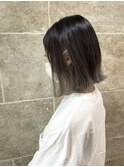 オリーブグレー×グラデーション