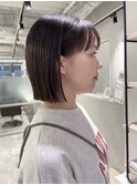くすみブラウンボブ