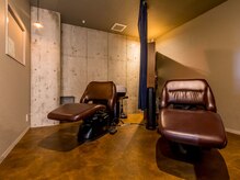 ルースヘアー(luz hair)の雰囲気（カーテンで仕切れる個室のスパroomはフルフラットで癒しTime☆）