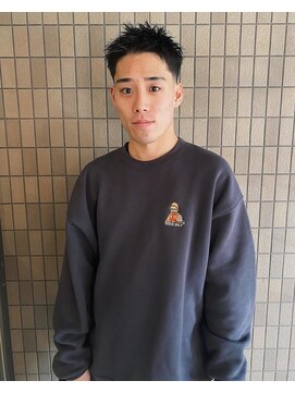ハイセンス(HISENSE) メンズヘアフェードスパイキーショートベリーショート【GIA】