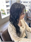 ロング×スパイラルパーマ