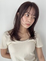 ディッセンバー 神宮前(December) ブラウンベージュ/顔まわりレイヤー/ミディアム