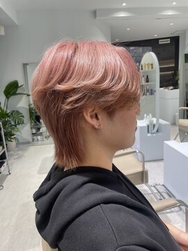 ノラ ウメダ(NORA UMEDA) シースルーマッシュウルフ×ペールピンク