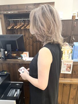 ジャストビューティー リアリー(just beauty Really) バレイヤージュ×ミルクティー