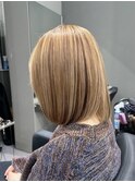 イメチェンホワイトブランド外ハネボブ美髪のススメワイドバング