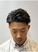 メンズビジネス毛流れパーマ〈理容室〉