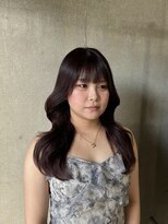 ラック(LUCK)&nbsp;レッドブラウン/船橋/くすみベージュ/細めハイライト