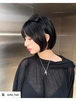 ルフレ 新宿本店2nd(Reflet)&nbsp;○ブラック×ボブスタイル