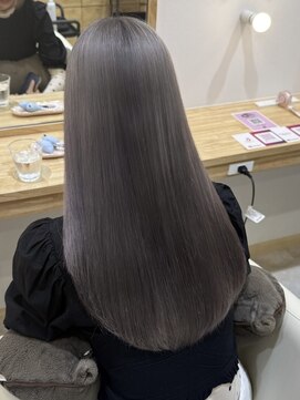 ソレイユトウキョウシブヤ(SOLEIL TOKYO shibuya) ロングブリーチシルバーグレー