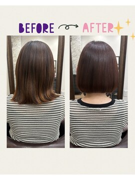 アモ 武蔵小杉(Amo) チェリーレッド×ミニボブ